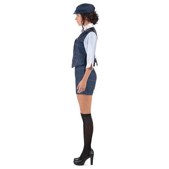 DISFRAZ GÁNSTER IRLANDESA  GORRA, CAMISA CON CHALECO Y CADENA, CORBATA CON PASADOR, PANTALÓN Y MEDIAS TALLA M image 1