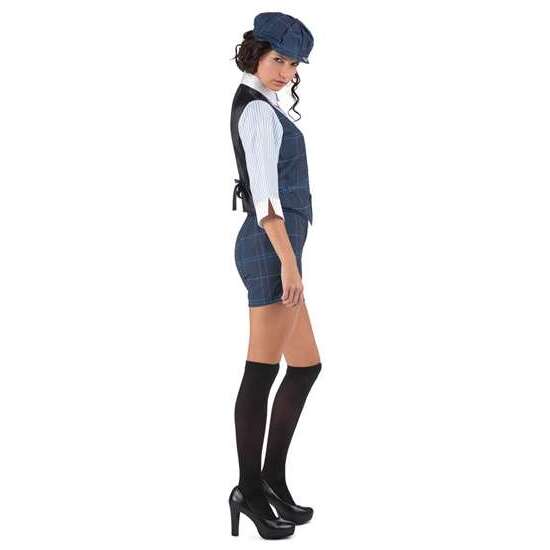 DISFRAZ GÁNSTER IRLANDESA  GORRA, CAMISA CON CHALECO Y CADENA, CORBATA CON PASADOR, PANTALÓN Y MEDIAS TALLA M image 2