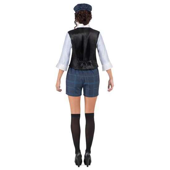 DISFRAZ GÁNSTER IRLANDESA  GORRA, CAMISA CON CHALECO Y CADENA, CORBATA CON PASADOR, PANTALÓN Y MEDIAS TALLA M image 3