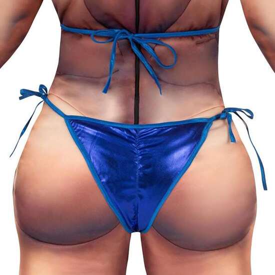 DISFRAZ CULTURISTA MONO CON RELLENO, BIKINI Y PLACA DE CONCURSANTE TALLA ONE SIZE image 5