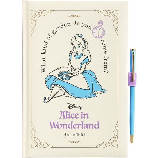 CUADERNO A5 PREMIUM + BOLIGRAFO ALICIA EN EL PAIS DE LAS MARAVILLAS DISNEY image 0