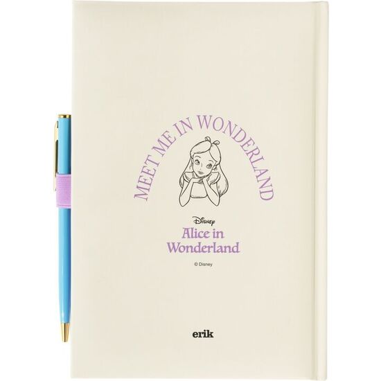 CUADERNO A5 PREMIUM + BOLIGRAFO ALICIA EN EL PAIS DE LAS MARAVILLAS DISNEY image 1