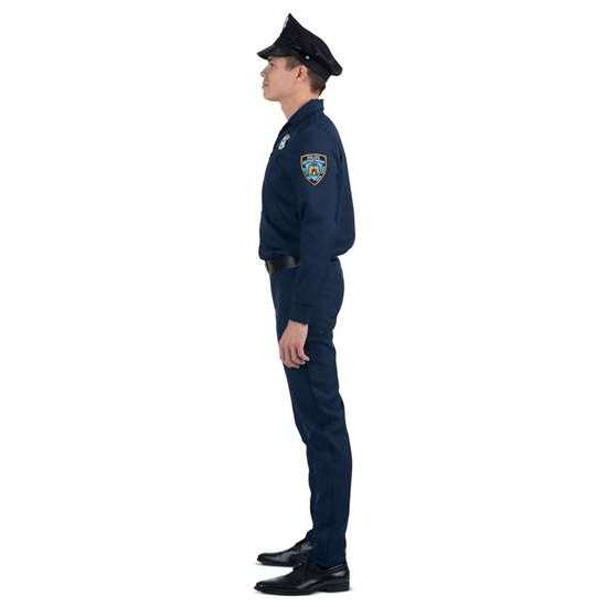 DISFRAZ POLICÍA GORRA, CAMISA, PANTALÓN Y CINTURÓN CON PISTOLERA TALLA XXL image 1