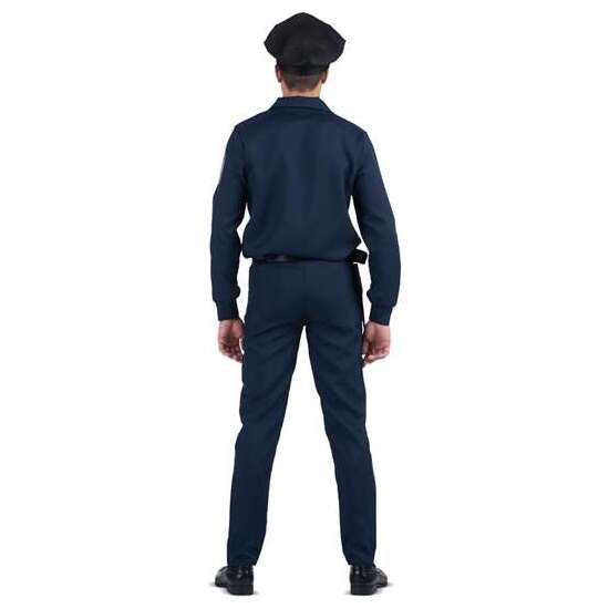 DISFRAZ POLICÍA GORRA, CAMISA, PANTALÓN Y CINTURÓN CON PISTOLERA TALLA XXL image 2