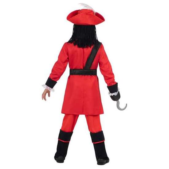 DISFRAZ GARFIO SOMBRERO CON PELUCA TEXTIL, CHAQUETA, CUELLO, GARFIO, PANTALÓN, CINTURÓN Y POLAINAS  TALLA 5-7 Y image 3