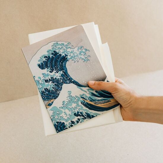 SET 3 CUADERNOS A5 LA GRAN OLA DE KANAGAWA HOKUSAI image 2