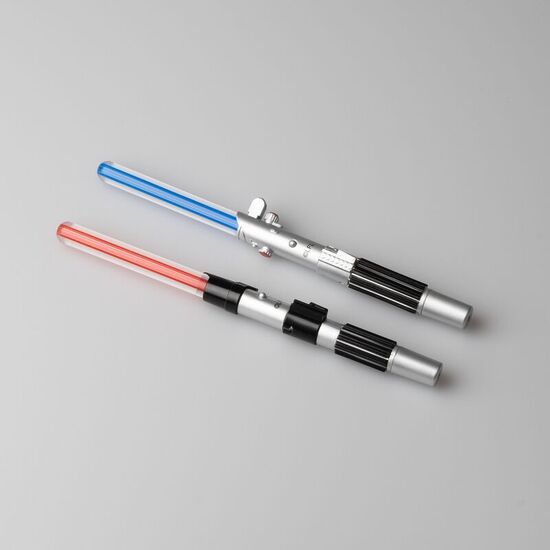 SET 2 BOLIGRAFOS SABLE LASER STAR WARS LUZ image 1