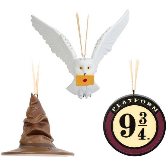 SET 3 ADORNOS NAVIDAD HARRY POTTER image 0