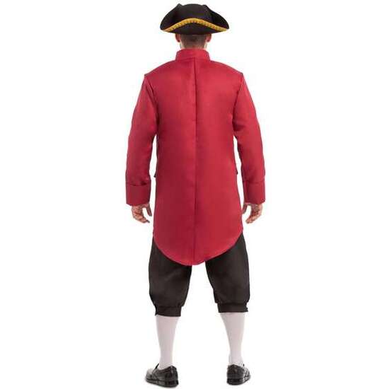 DISFRAZ HOMBRE COLONIAL CHAQUETA, PANTALÓN, CHALECO Y CHORRERA TALLA XXL image 2