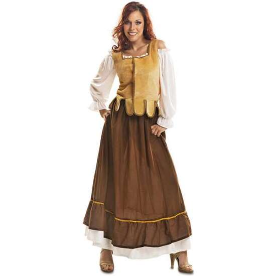 DISFRAZ MESONERA CAMISA, CHALECO Y FALDA TALLA XXL image 0