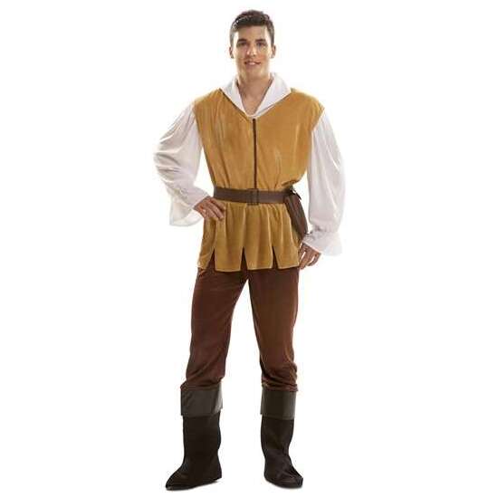 DISFRAZ MESONERO CAMISA, CHALECO, CINTURÓN CON BOLSO, PANTALÓN Y CUBRE BOTAS TALLA XXL image 0