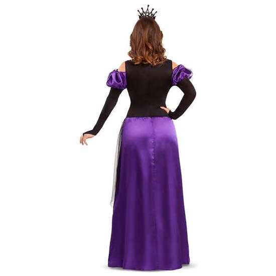 DISFRAZ REINA MEDIEVAL VESTIDO, GARGANTILLA Y TOCADO TALLA XXL image 2