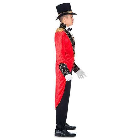 DISFRAZ JEFE DE PISTA CHAQUETA CON CHALECO, PANTALÓN, SOMBRERO Y PAJARITA TALLA XXXL image 1