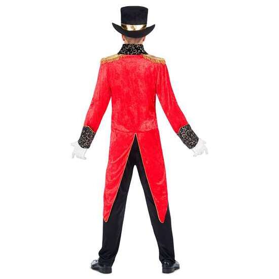 DISFRAZ JEFE DE PISTA CHAQUETA CON CHALECO, PANTALÓN, SOMBRERO Y PAJARITA TALLA XXXL image 2