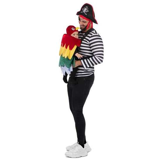 CUBREMOCHILA PIRATA Y LORO CUBREMOCHILA, GORRO PIRATA, PARCHE PIRATA Y GORRITO LORO  TALLA ONE SIZE ADULT image 5