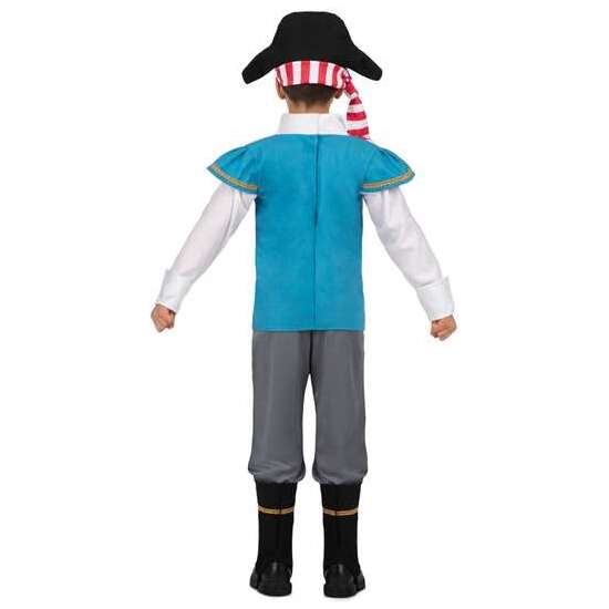 DISFRAZ PIRATA GORRO, CAMISA CON CHALECO Y FAJA, PANTALÓN Y CUBREBOTAS TALLA 10-12 Y image 2
