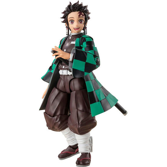FIGURA S.H FIGUARTS TANJIRO KAMADO DEMON SLAYER KIMETSU NO YAIBA 14CM image 0