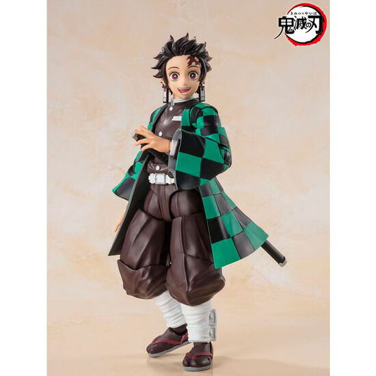 FIGURA S.H FIGUARTS TANJIRO KAMADO DEMON SLAYER KIMETSU NO YAIBA 14CM image 1