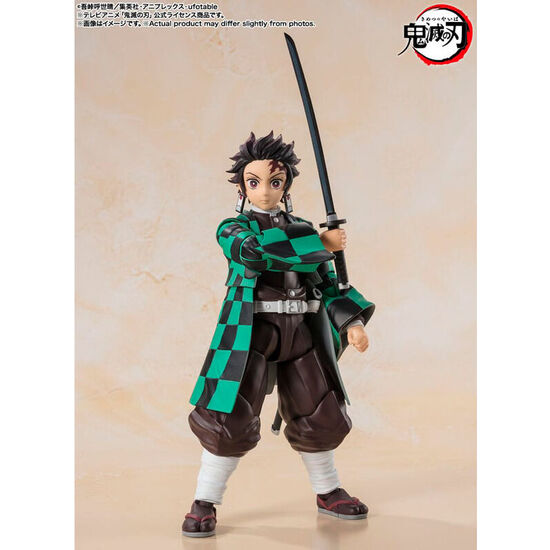 FIGURA S.H FIGUARTS TANJIRO KAMADO DEMON SLAYER KIMETSU NO YAIBA 14CM image 2