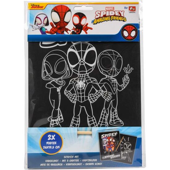 SET PAPELERIA SCRATCH ART SPIDERMAN MARVEL image 0