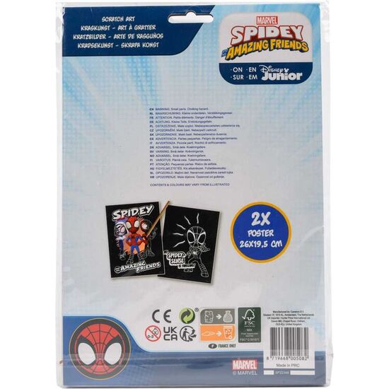 SET PAPELERIA SCRATCH ART SPIDERMAN MARVEL image 1