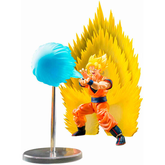 FIGURA S.H FIGUARTS SUPER SAIYAN SON GOKU TELEPORT KAMEHAMEHA DRAGON BALL 15CM image 0