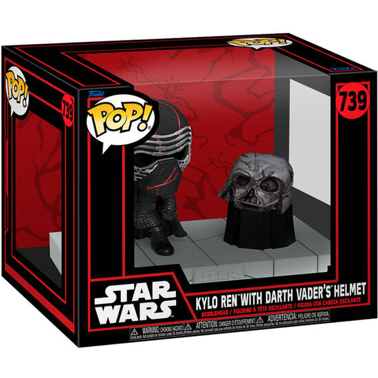 FIGURA POP DELUXE STAR WARS KYLO REN WITH DARTH VADER HELMET image 0