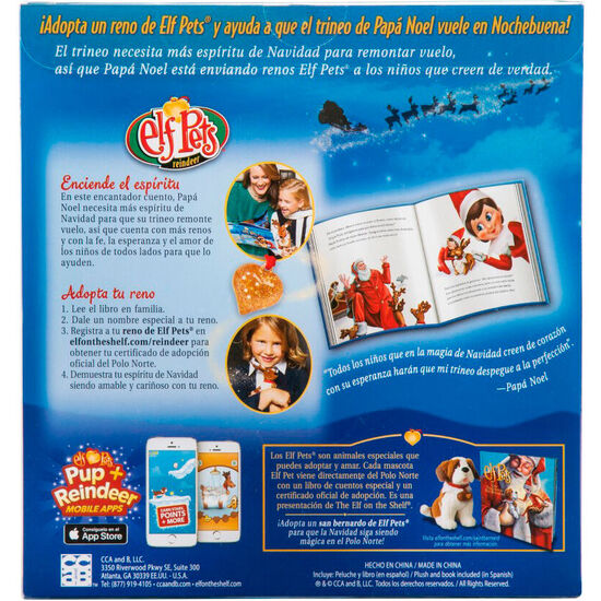SET CUENTO + PELUCHE RENO ELF PETS ESPAÑOL image 3