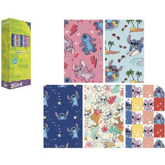 ROLLO PAPEL REGALO STITCH 200X70 CM image 0
