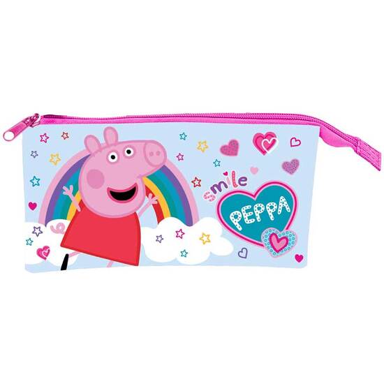 PORTATODO TRIPLE PEPPA PIG image 0