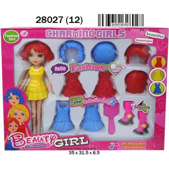 CAJA MUÑECAS C/VESTIDOS GIRL MAGIC image 0