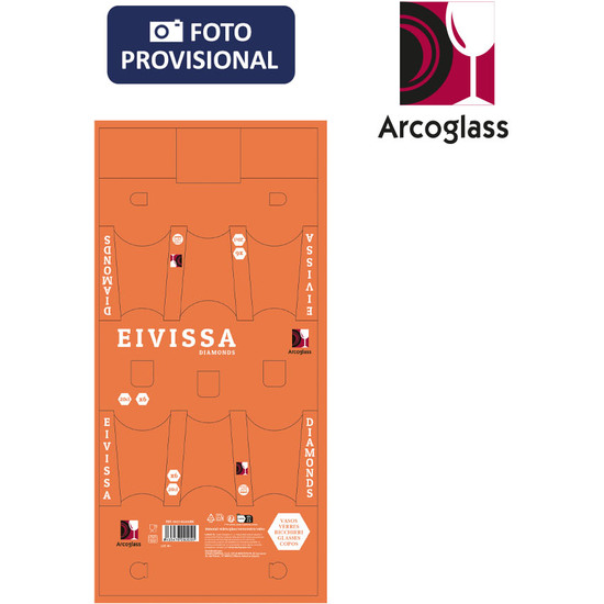 SET 6 VASOS 200CC EIVISSA DIAMONDS image 0