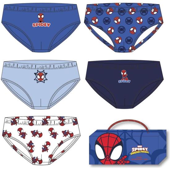 PACK CALZONCILLOS SINGLE JERSEY 5 PIEZAS SPIDEY image 0