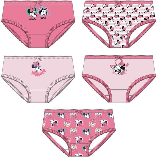 PACK BRAGUITAS SINGLE JERSEY 5 PIEZAS MINNIE image 0