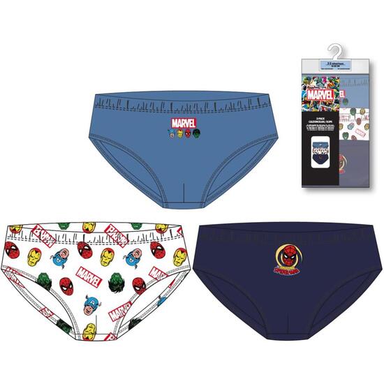 PACK CALZONCILLOS SINGLE JERSEY 3 PIEZAS MARVEL image 0
