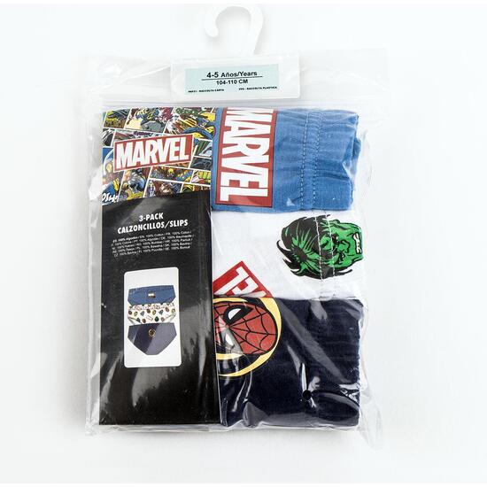 PACK CALZONCILLOS SINGLE JERSEY 3 PIEZAS MARVEL image 2