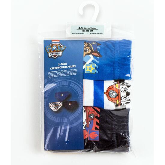 PACK CALZONCILLOS SINGLE JERSEY 3 PIEZAS PAW PATROL image 2