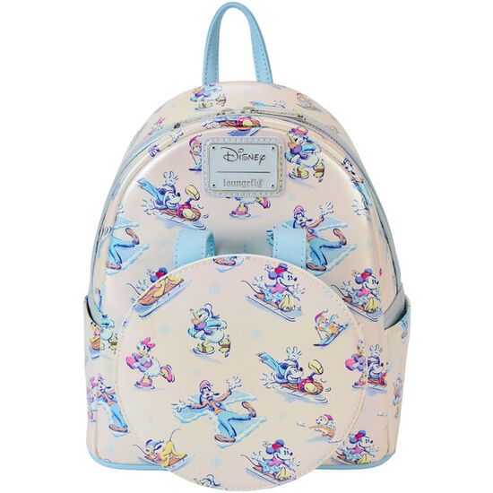 SET MOCHILA + DIADEMA OREJAS WINTER WONDERLAND MICKEY AND FRIENDS DISNEY LOUNGEFLY 26CM image 3