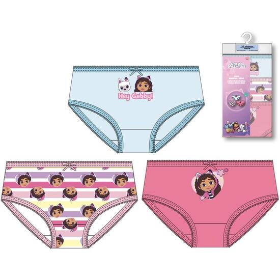 PACK BRAGUITAS SINGLE JERSEY 3 PIEZAS GABBY´S DOLLHOUSE image 0
