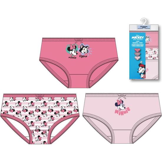 PACK BRAGUITAS SINGLE JERSEY 3 PIEZAS MINNIE image 0