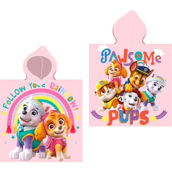 PONCHO TOALLA PATRULLA CANINA PAW PATROL ALGODON image 0