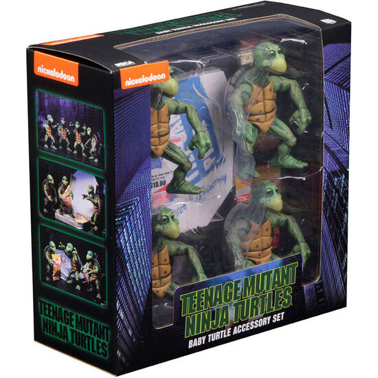 SET 4 FIGURAS BABY TURTLES LAS TORTUGAS NINJA 10CM image 2