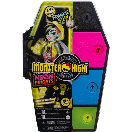 MUÑECA FRANKIE STEIN SKULLMATE SECRETS NEON FRIGHTS MONSTER HIGH 25CM image 1