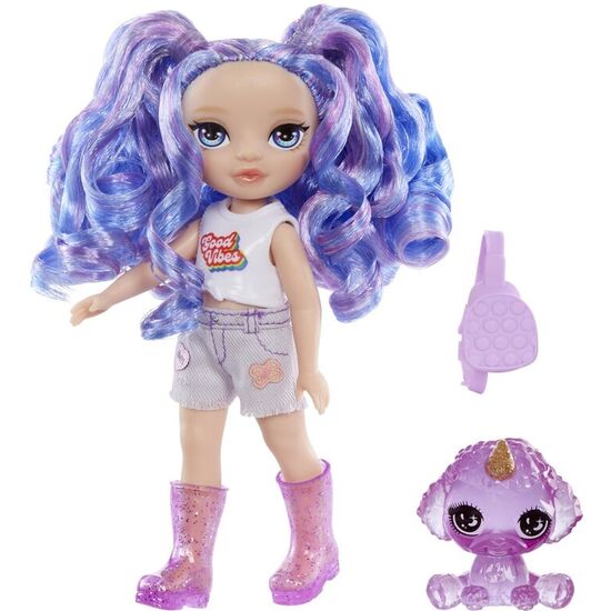MUÑECA LITTLE FASHION AMATHYST MORADA RAINBOW HIGH image 1