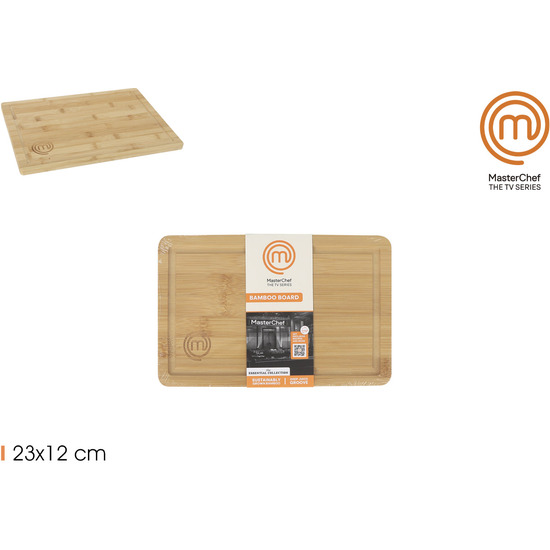 TABLA DE CORTAR BAMBU 23X15X0.75CM MASTERCHEF image 0