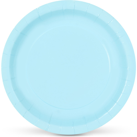 SET-10 PLATO CART.AZUL BABY SOJA 20 ALGON image 0