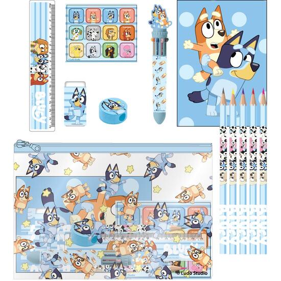 SET PAPELERÍA ESCOLAR EVA BLUEY image 0