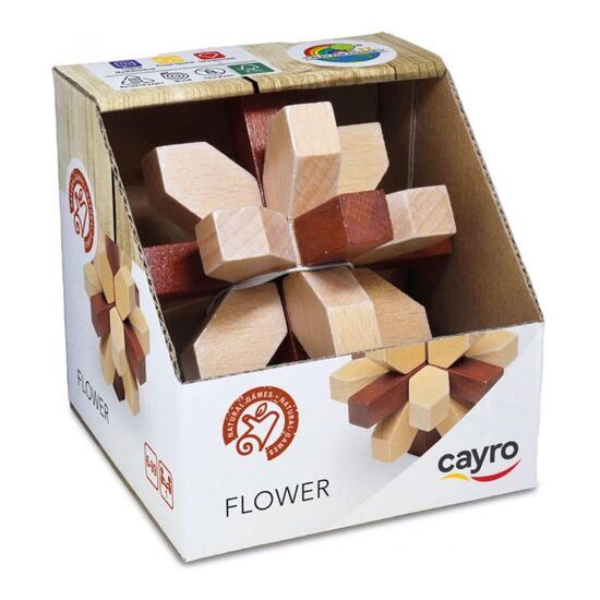 FLOWER 10X10 CM. (MADERA FSC) image 0
