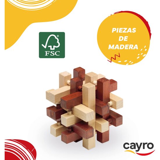 CUBE  10X10 CM. (MADERA FSC) image 2