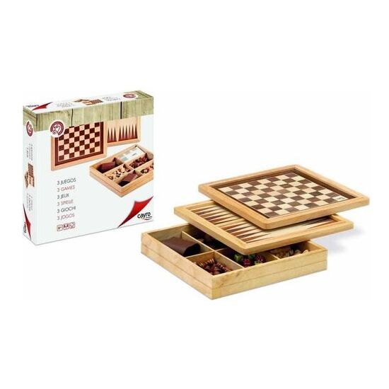 AJEDREZ - DAMAS - BACKGAMMON MARQUETERÍA image 0